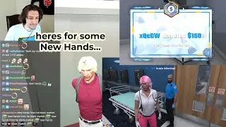 xQc Donates $150 to buy Streamer a new Mouse (her Reaction in the end)