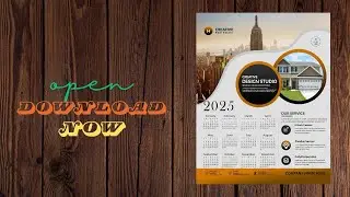 Creative Wall Calendar design 2025 | Free Download Wall Calendar 2025 | Happy New Year 2025