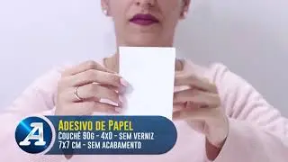 Adesivo de Papel   Gráfica Atual Card