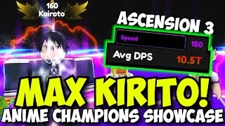 Max Ascension 3 Kirito Comsic is BUSTED OP! | Anime Champions Showcase