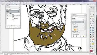 #2   GIMP   Color Portrait   3 Filling Contiguous Areas With Color