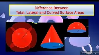 Difference Between Total Surface Area, Lateral Surface Area and Curved Surface Area of 3 D Figures