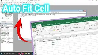 Auto Fit Cell as per Text Length in MS Excel