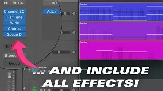 How to Export/Stem Individual Tracks in a TRACK STACK with EFFECTS