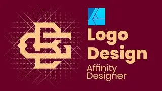 Monogram Logo Design with Grid System - Affinity Designer