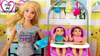 😍 Barbie Baby sitter Baby Dolls Bathtime🤗