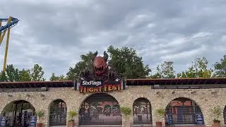 2024 Six Flags Fright Fest Decorations, Displays, Haunted Houses and more walkthrough