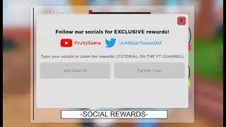 Youtube Reward Tutorial All Star Tower Defense