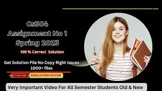 CS304 Assignment Solution 1 Spring 2023  with solution file