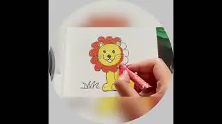 Lion Drawing For Kids #shorts #shortvideo #drawing #viralvideo #drawingforkids #kidsdrawinglessons