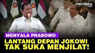 Pidato Menggetarkan Prabowo Depan Jokowi: Saya Orangnya Tidak Suka Menjilat!