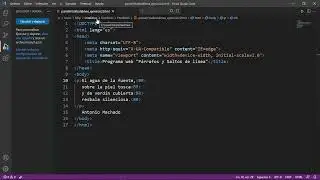 Párrafos y saltos de línea en HTML | etiquetas p, br | Visual Studio Code |