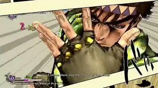 Joseph gets sat on by a Diego Brando Dino