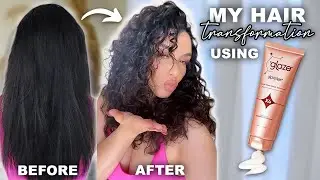 Curly Hair Routine | Heat Damage Repaired Instantly Using GLAZE