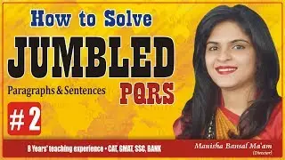 Sentence Rearrangement/ PQRS best tips and tricks video to solve by Manisha Bansal Maam Part #2