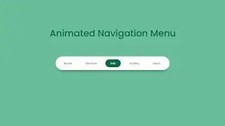 How To Make Animated Navigation Menu Design Using HTML & CSS