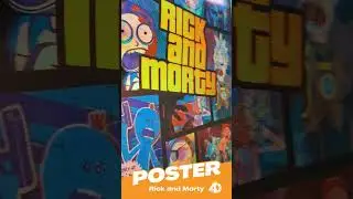 🚀🖼️ Póster Rick and Morty estilo GTA 🎮 ¡Combina dos mundos épicos en tu colección!