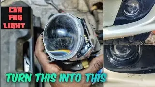 how make projector car Fog light