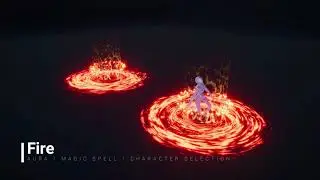 Unity 3D Asset: Aura, Magic Spell/Abilities, Character Selection