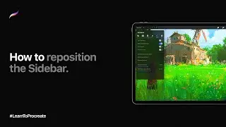 How to reposition the Sidebar in Procreate