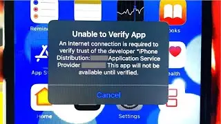 Unable to verify app an internet connection is required | How to Fix unable to verify app iOS 18