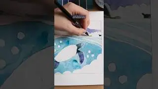 Underwater Landscape with Watercolors