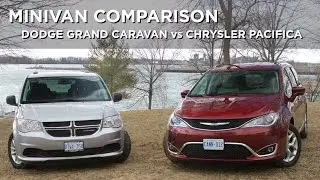 Minivan Comparison | Dodge Grand Caravan vs Chrysler Pacifica | Driving.ca