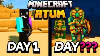 I Spent 100 Days in the Atum Dimension in Minecraft... Here's What Happened...