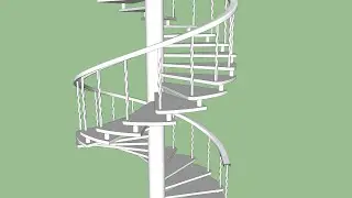 Spiral Stair - SketchUp #shorts