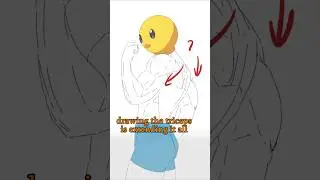 Mistake When Drawing Arm - Quick Art Tips #art #sketch #shorts #tutorial #drawingtutorial #anime