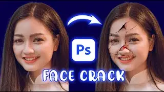 face crack effect in Photoshop