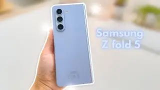 [UNBOXING VLOG]Samsung Galaxy Z Fold 5 (Icy Blue) I Aesthetic Unboxing