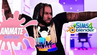 ✍💻ANIMATE WITH ME Sims 4 Tpain Twitch Intro Rap Animation 💕