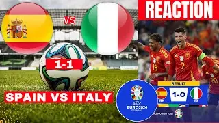 Spain vs Italy 1-0 Live Stream Euro 2024 Football Match Score Commentary Highlights Espana en Vivo