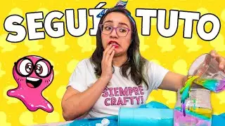 SEGUÍ un TUTORIAL de SUPER SLIME SAM 🙈 *Hice un desastre* ✄ Craftingeek