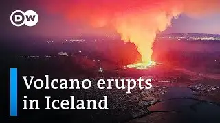 Volcano eruption in Iceland threatens nearby Grindavik | DW News