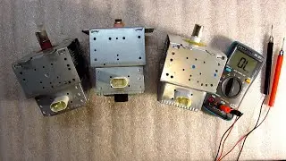 Как проверить магнетрон. How to test a microwave oven magnetron.