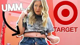 TRYING ON DIFFERENT SIZES AT TARGET