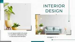 Minimal Furniture Slideshow After Effects Template