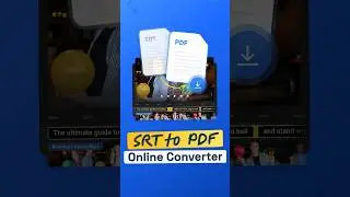 Online SRT to PDF Converter