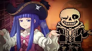 Erika Furudo in a pirate hat vs Sans  - Rap Battle Side B