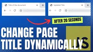 How to Change Page Title Dynamically Using JavaScript