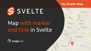 Svelte map with a marker maplibre gl js | 2022 tutorial step by step