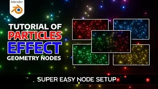 Magical Particle Effect in Blender | Geometry Nodes Tutorial | 