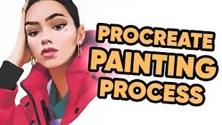 Drawing Kendall Jenner in Procreate