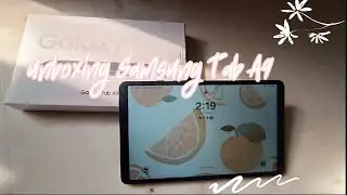 📦unboxing Samsung galaxy Tab A9 (LTE)||aesthetic Graphite colour🪨+ brief review♡