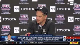 Aaron Boone discusses Aaron Judges early exit and win over Os