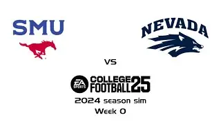 SMU vs Nevada Week 0 Simulation 2024 Season - College Football 25