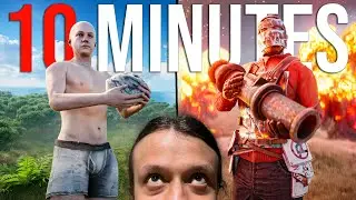 ROCK to RAIDING within 10 Minutes of Vanilla Rust... (ft. Enardo)
