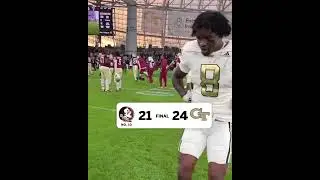 Georgia Tech hit the jig after its upset win over FSU 😅 #shorts